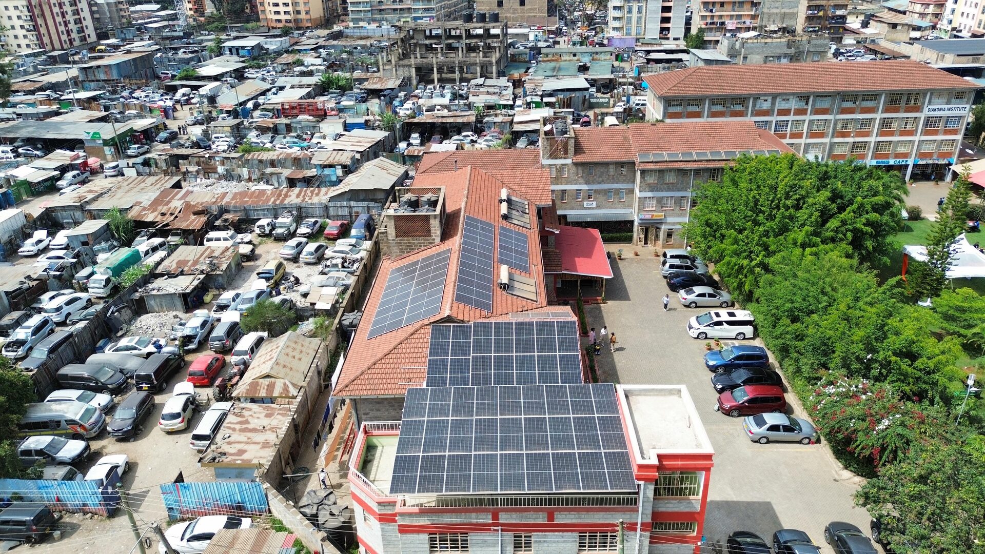 Zyphora solar panel installation in Kenya